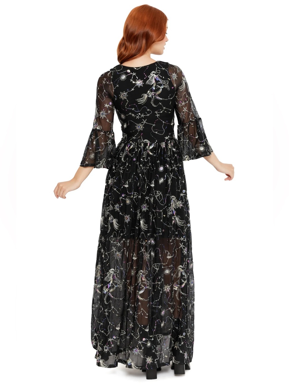 Blackmilk Astraea 3/4 Sleeve Maxi Dress XL NWT - Picture 3 of 7